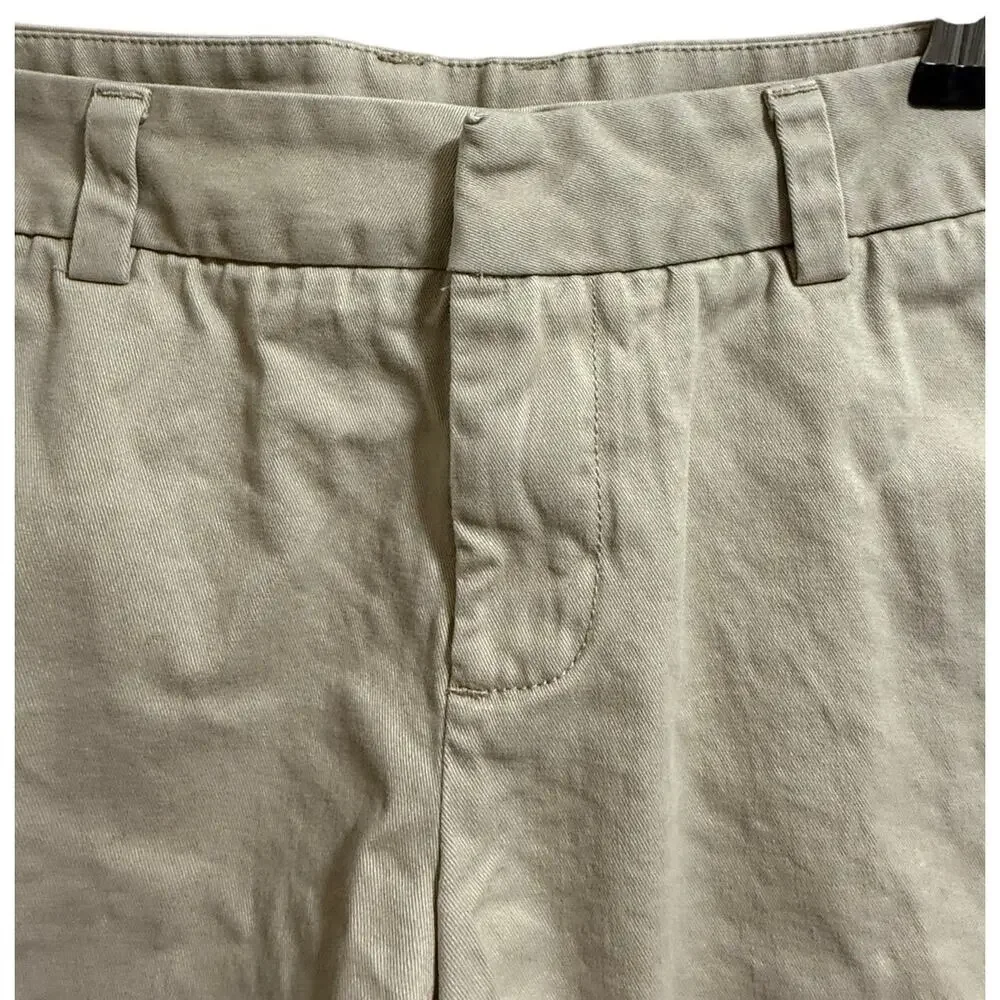 Stylus Khaki Chino Shorts - Size 2 - Women's - Pockets
